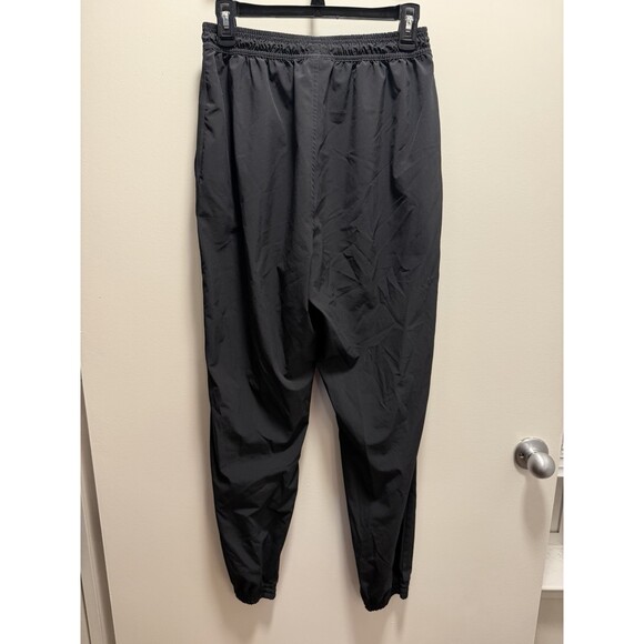Women's Gymshark Pants M Medium Black Tapered Windbreaker Drawstring Active - Picture 7 of 8